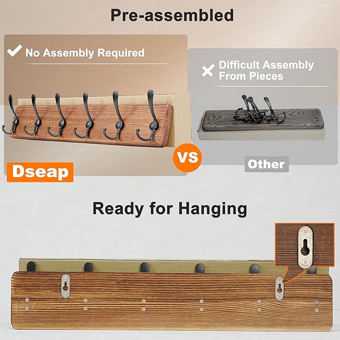 Dseap Coat Rack Wall Mounted - Image 3