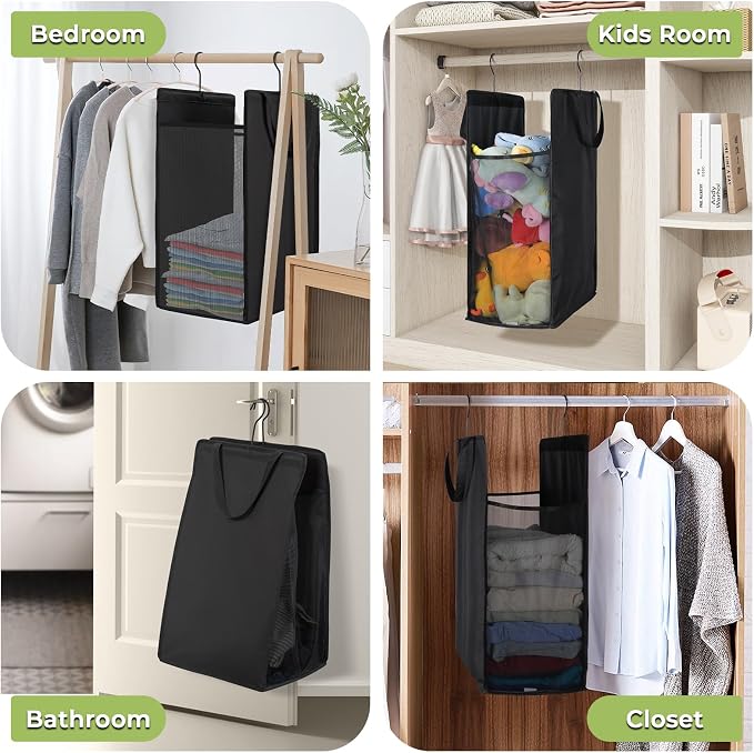 FENTEC Fentec Hanging Laundry Hamper, Hanging Laundry Basket, Slim Laundry - Image 7