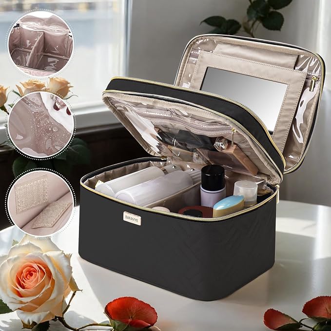 8.8L Double Layer Travel Makeup Bag - Image 4