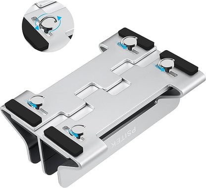 Aluminum Dual Vertical Laptop Stand Dock Holder, Supports 2 Devices, Adjustable - Image 3