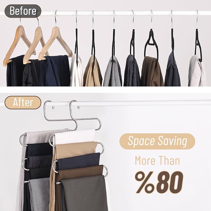Mr. Pen- Pants Hangers Space Saving, 5 Pack, Pant Hangers Space Saving | Hangers - Image 4