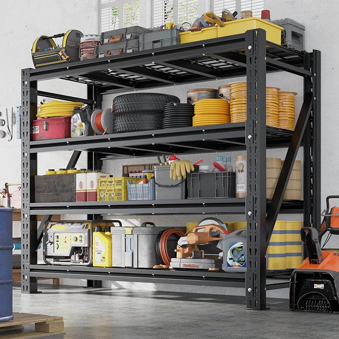 Romorgniz 60" W Garage Shelving 5000LBS Heavy Duty Storage Shelves Adjustable - Image 7
