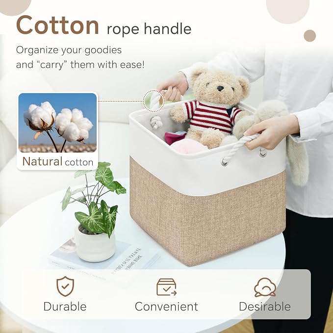 FinishingBo 11 inch Cube Storage Bin - Image 7