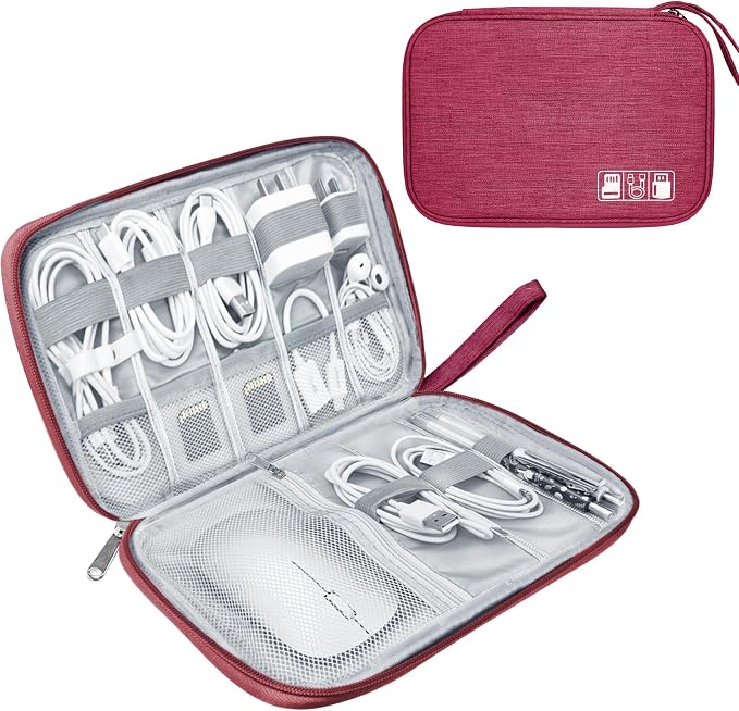 Lcsmaokin Electronics Travel Organizer, Portable Waterproof Electronic Travel by Lcsmaokin