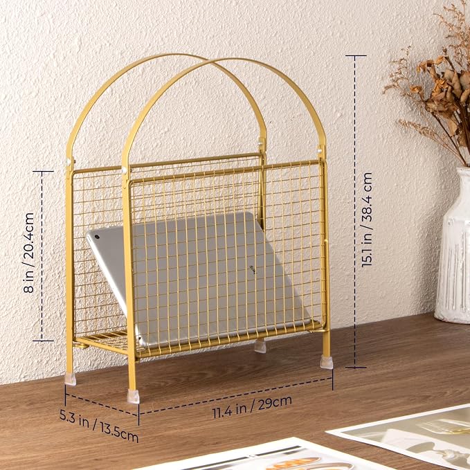 PUERSI Freestanding Magazine Holder – Modern Touch Handbag Design, Magazine - Image 4