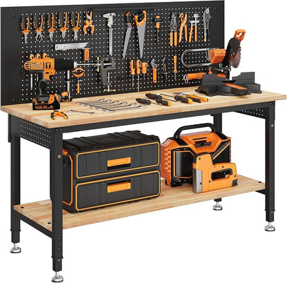 60" Work Bench Adjustable Height by CAMMOO