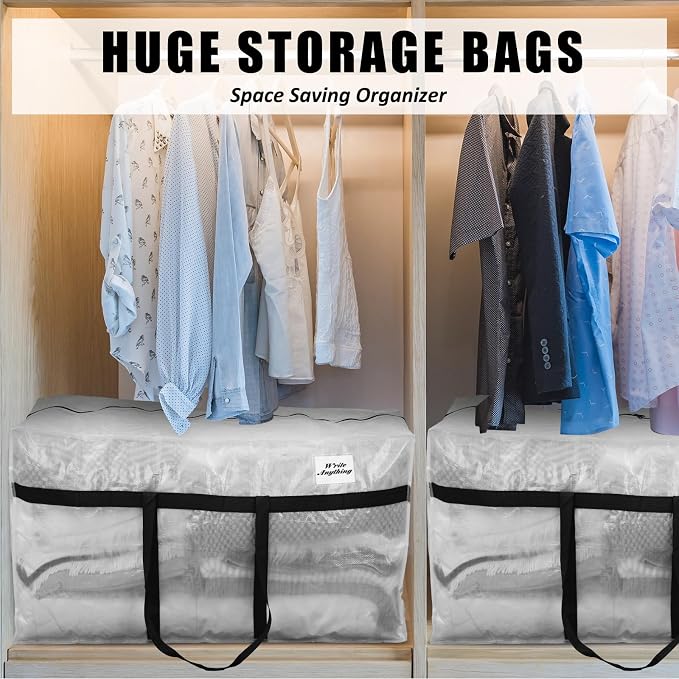 4 Pcs 96 Gallon Extra Large Moving Bags Heavy Duty Storage Bag - Image 6