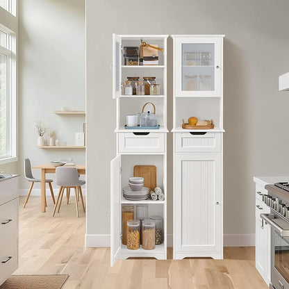 Yaheetech Tall Slim Bathroom Storage Cabinet - Image 9