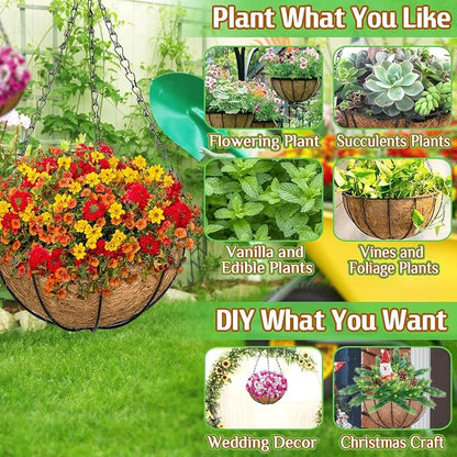 2 Pack 20 Inch Large Hanging Baskets - Image 3