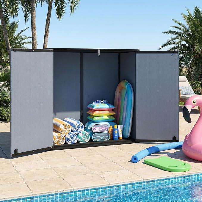Tangkula 23.5 Cu.ft Outdoor Storage Shed - Image 2