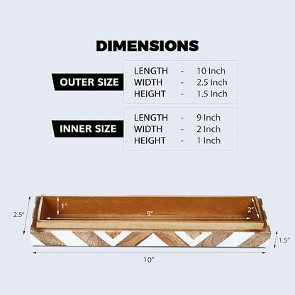 Handicrafts Home White Decorative Storage Box - Image 2