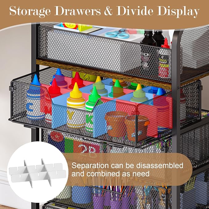 5-Tier Craft Organizer Cart - Image 4