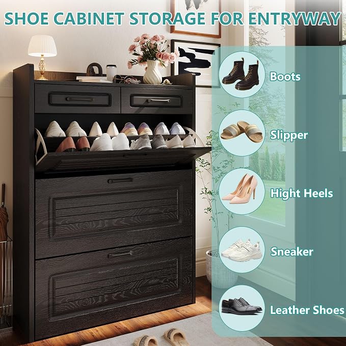 Shoe Cabinet Storage for Entryway - Image 4
