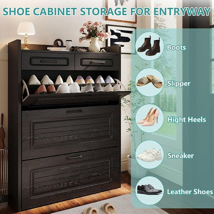 Shoe Cabinet Storage for Entryway - Image 4