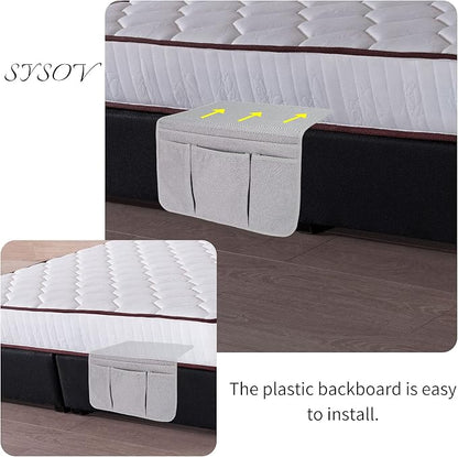 Bedside Caddy Bedside Storage Organizer Magazine Phone Tablet iPad Remote Holder - Image 4