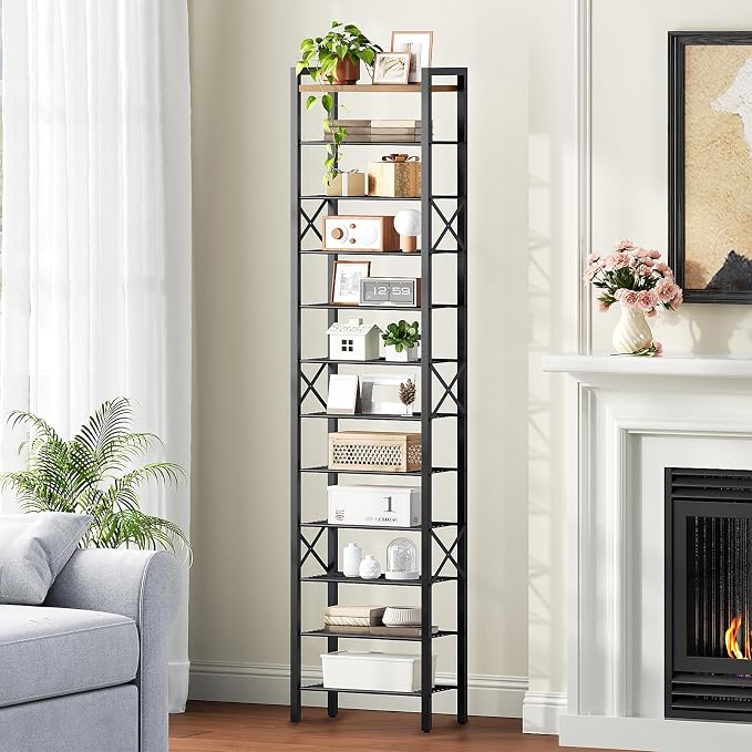 YATINEY 12-Tier Narrow Shoe Rack, Tall Shoe Rack - Image 7