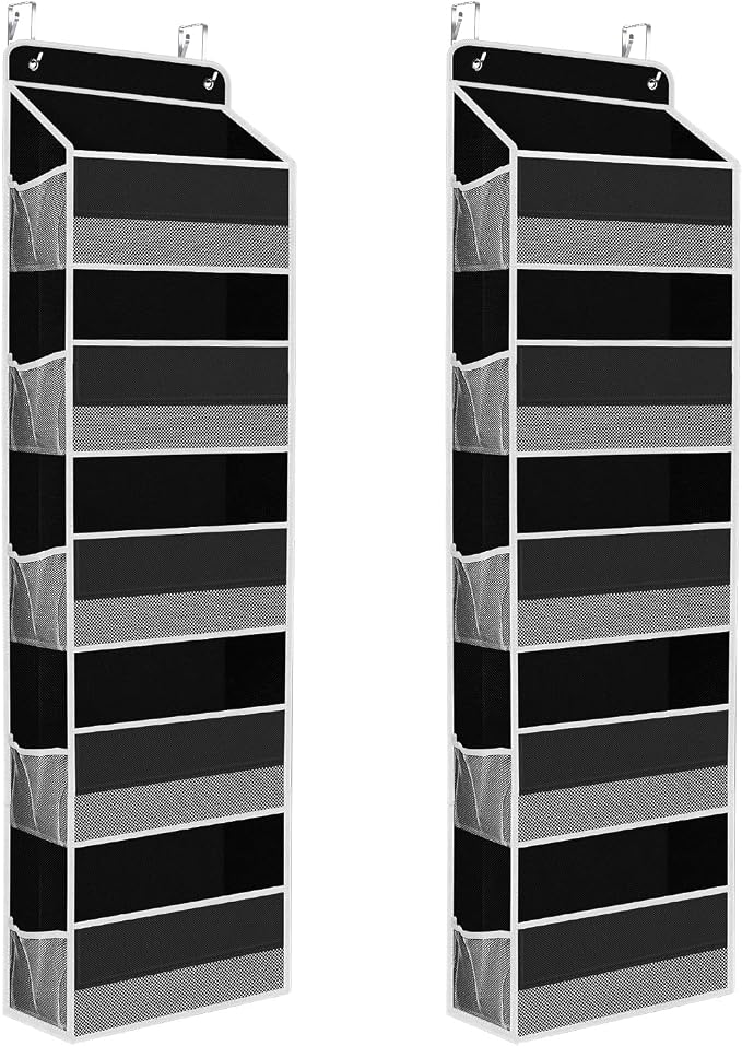 2 Pack Over The Door Organizer, Hanging Storage Organizer by SpaceHacks