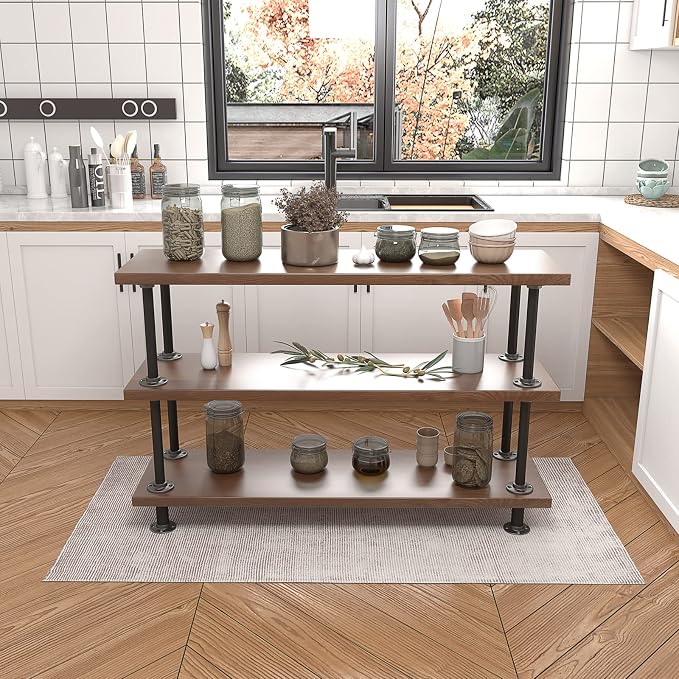 MUZIK 3-Tier Industrial Pipe Table Legs, Heavy Duty - Image 5