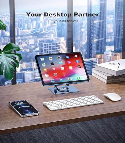 Swivel Tablet Stand with 360 Rotating Base, Adjustable Holder - Image 3