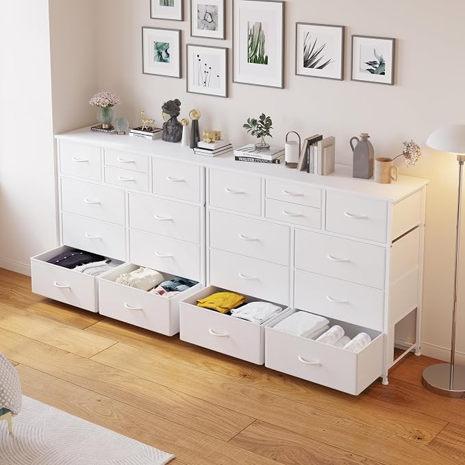 LUMTOK 10 Drawers Dresser with Fabric Bin - Image 8