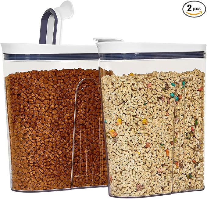 Felli Cereal Container Storage Airtight Holds 32 oz Family Size Breakfast Box by Felli