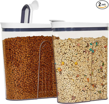 Felli Cereal Container Storage Airtight Holds 32 oz Family Size Breakfast Box by Felli