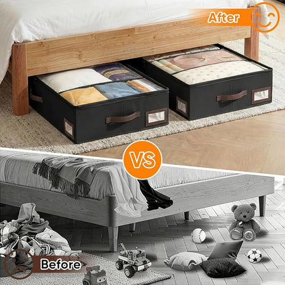 OIAHOMY 2 Pack 53L Under Bed Storage - Image 9