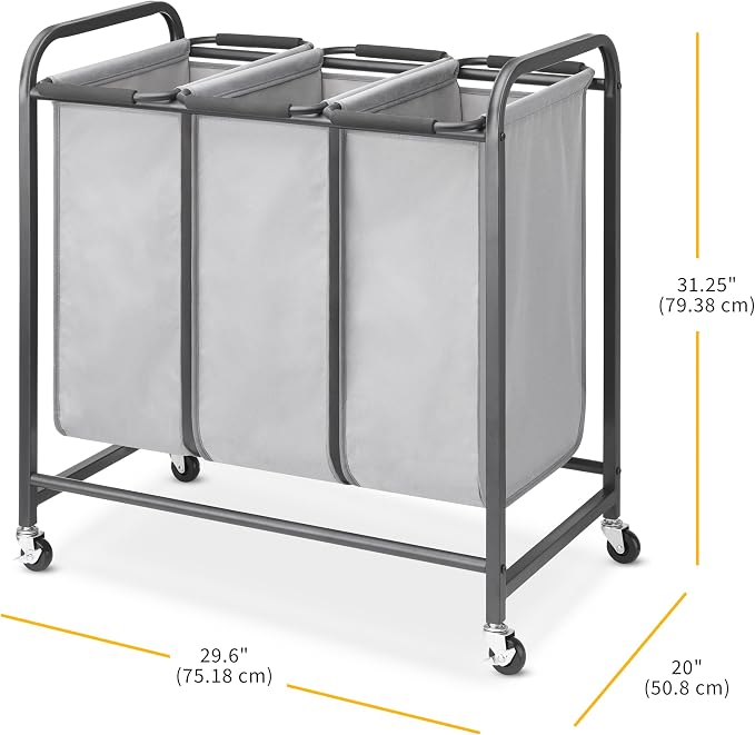 Whitmor Triple Laundry Sorter - Image 7