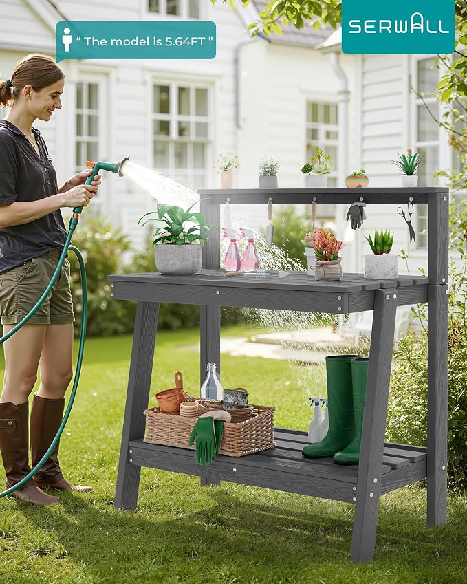 SERWALL Potting Bench Outdoor - Image 8