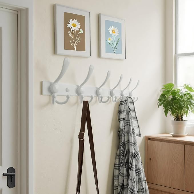 Dseap Coat Rack Wall Mount 2.0 Pro: 24” Long, 3X Tougher, Heavy Duty Stainless - Image 4