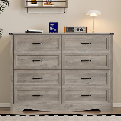 8-Drawer Dresser for Bedroom, Modern Wooden Chest of Drawers - Image 3