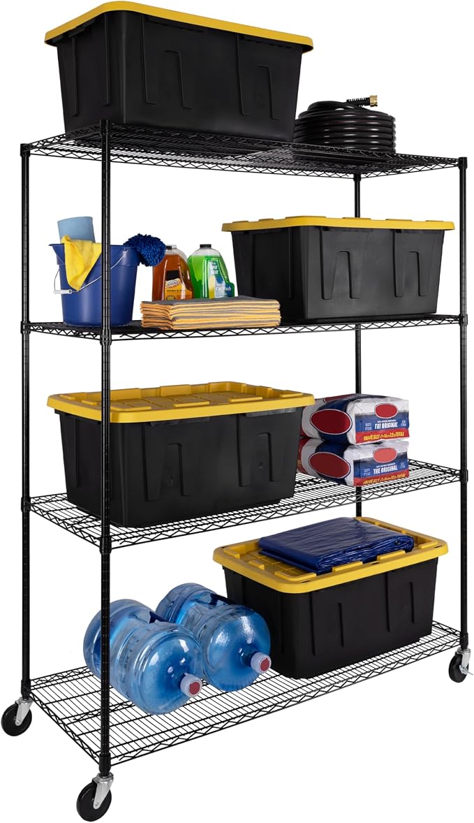 Seville Classics UltraDurable Heavy Duty NSF Solid Steel Wire Rack Storage Unit - Image 9