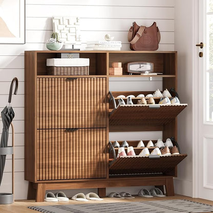 Shoe Cabinet Storage for Entryway by HUANLEGO