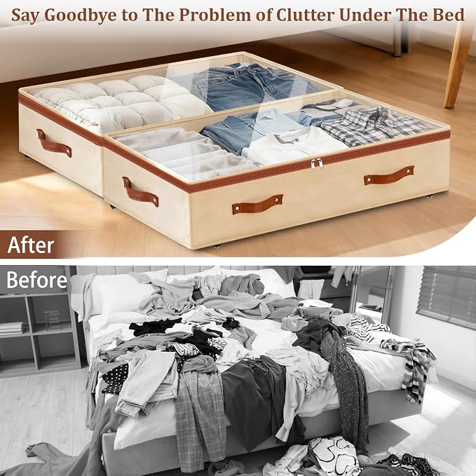 Dolicer 2 Pack Under Bed Storage - Image 8