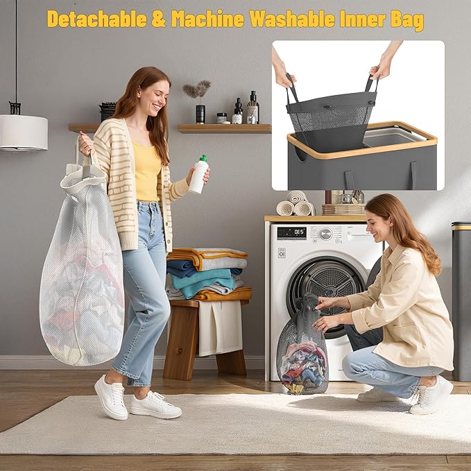 160L Double Laundry Hamper - Image 5