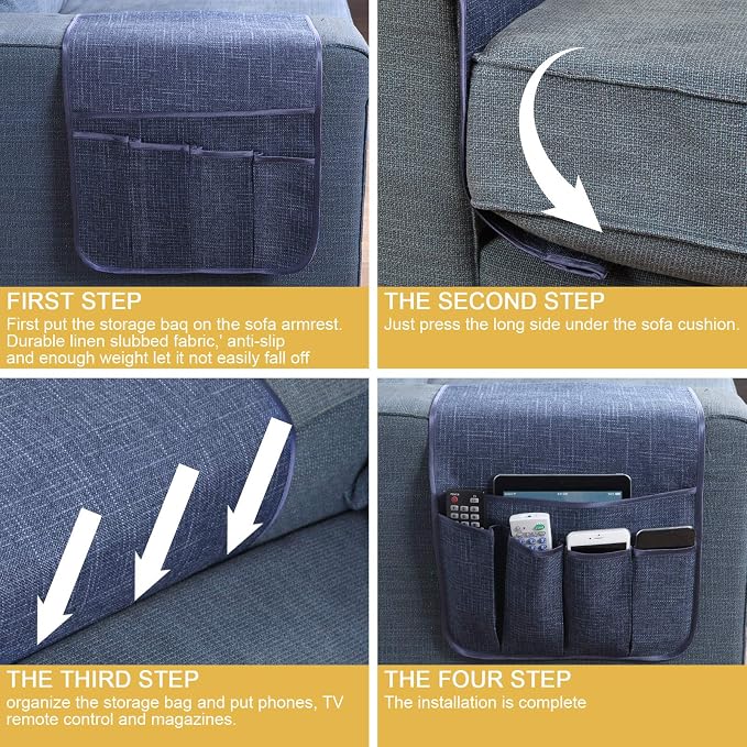 Sofa Armrest Organizer Non-Slip Remote Control Holders - Image 7