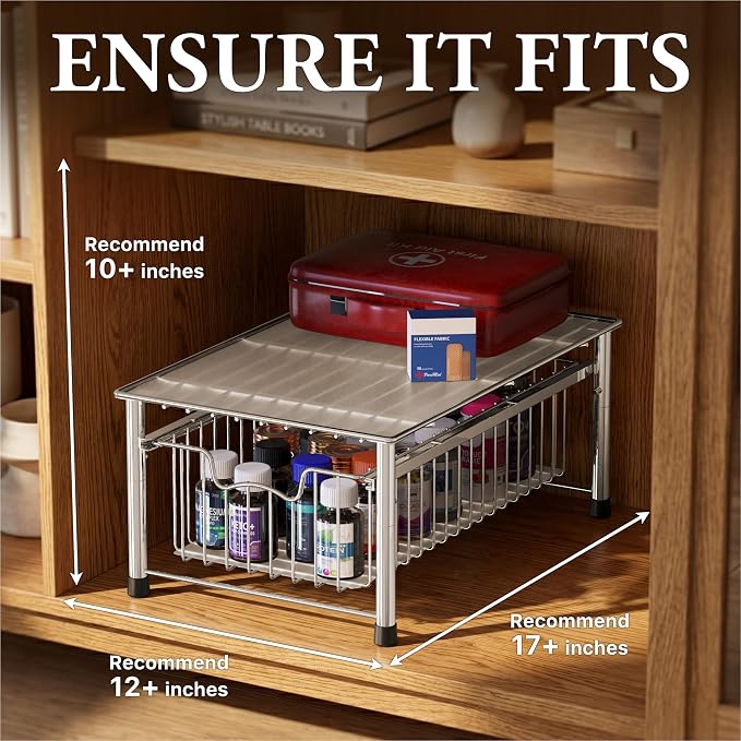 Simple Houseware Stackable Basket Drawer - Image 3