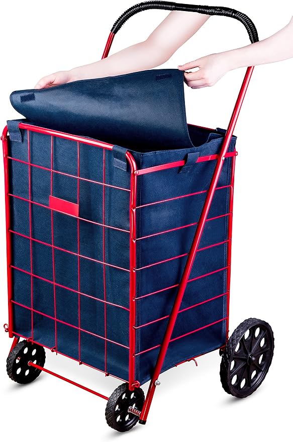 Handy Laundry Shopping Cart Liner, Square Bottom, Fits Standard Shopping Cart - Image 2