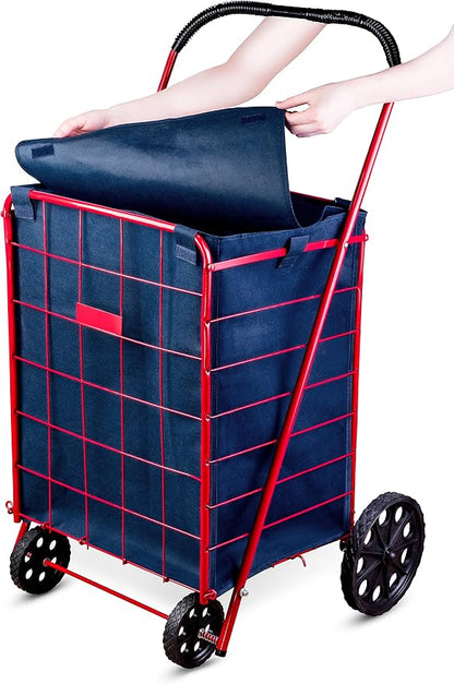Handy Laundry Shopping Cart Liner, Square Bottom, Fits Standard Shopping Cart - Image 2