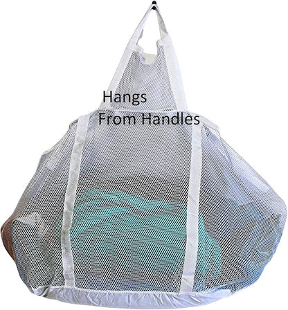 Large Soft Nylon Mesh Laundry Basket - Image 5