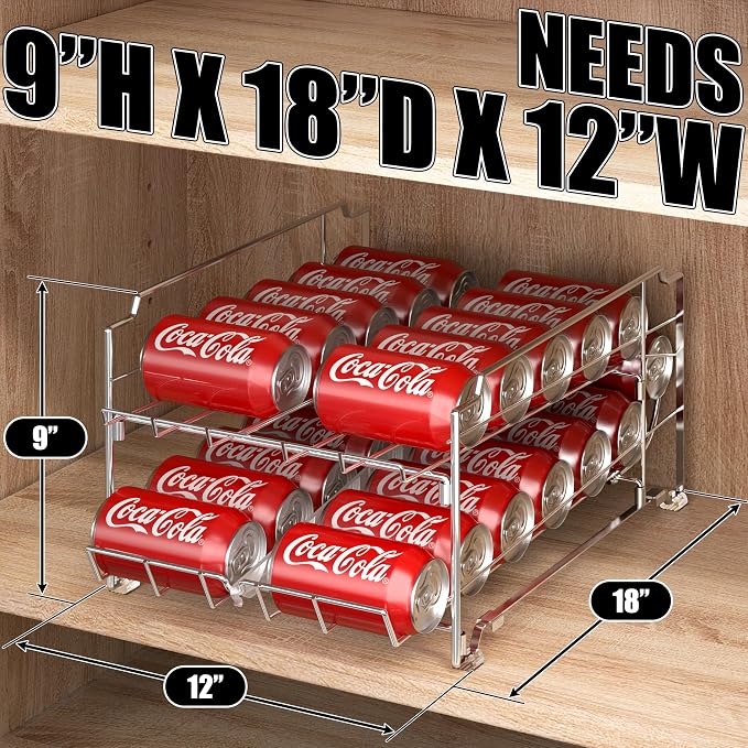 Simple Houseware Dual Row Front Loading Can Dispenser - Image 2