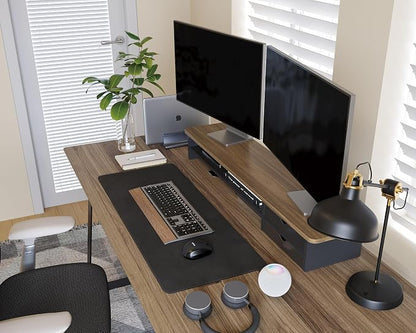 Fenge Monitor Stand, Dual Monitor Riser, 42.5inch Large Desk Computer Monitor - Image 8