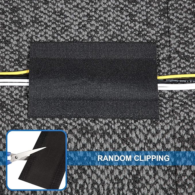 WILLBOND Carpet Cord Cover Cable Protector Floor Cover Cable Protector - Image 6