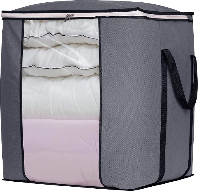 SLEEPING LAMB 120L Extra Large Blanket Storage Bags Breathable Clothes Storage by SLEEPINGLAMB