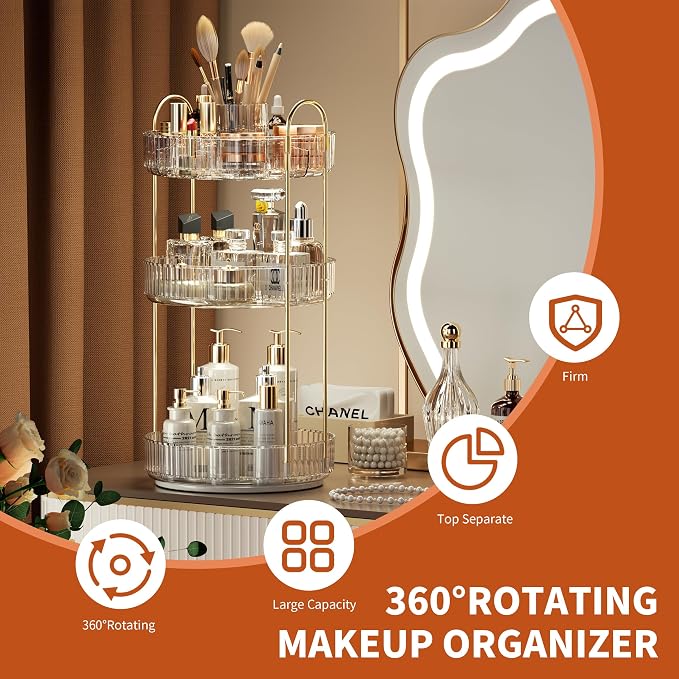 YCIA&DONE Rotating Makeup Organizer - Image 4