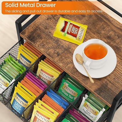 Homode Tea Bag Organizer, Wood Tea Organizers and Storage Chest, Teabag Holder - Image 6