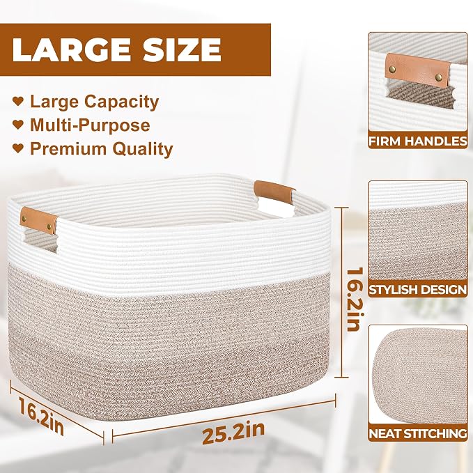 danpinera 108L Large Blanket Basket - Image 2