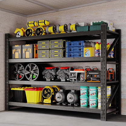 60" W Storage Shelves 5000lbs Garage Metal Shelving Heavy Duty Garage Shelves by BYNSOE