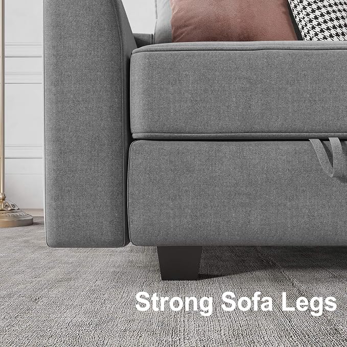 HONBAY Square Ottoman Module for Modular Sofa Couch, Square Ottoman - Image 6