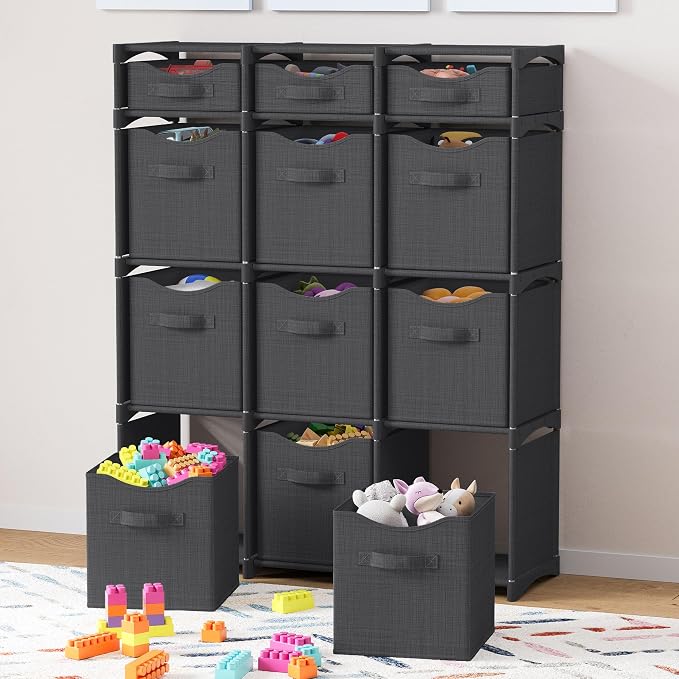12 Cube Closet Organizers And Storage | Includes All Storage Cube Bins | Easy - Image 2